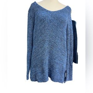 KARL LAGERFELD BLUE SWEATER.